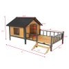 Outdoor Large Wooden Cabin House Style Dog Kennel with Porch
