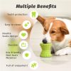Interactive Rubber Dog Chew Toy with Dental Cleaning Texture