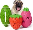 3 Pack Tough Rubber Dog Chew Toys for Aggressive Chewers & Large Breeds