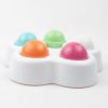 Interactive Dog Puzzle Feeder Toy with 5 Treat Compartments and Non Slip Base