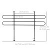 PawHut Universal Adjustable Dog Car Barrier