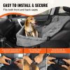 Dog Booster Seat for Car with A Storage Pocket, Clip-On Safety Leash
