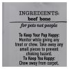 Natural Beef Rib Bone Dog Chew, 1 Count, 12 Pack