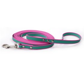 Two-color PVC Coated Waterproof Leash (Option: Greenpurple-3M)
