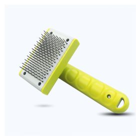 PawLuxe GroomingPro Self Cleaning Dog Hair Removal Comb (Specification: Fruit green)