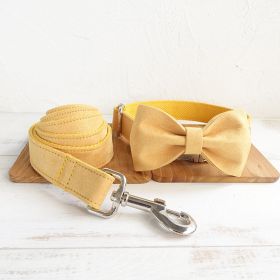 Nala Dog Collar & Leash Set (Option: Yellow-S)