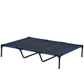 Elevated Breathable Dog Bed w/ Carry Bag Dark Blue (Option: Dark Blue-920x235x100 mm)