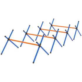 Dog Agility Equipment, Dog Agility Course Backyard Set with Adjustable Height Jump Bars and Carry Bag (Option: Orange-900x150x150 mm)