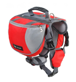 Pawtrek AdventureFit Outdoor Dog Harness Backpack (Specification: Red/L)