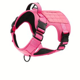 Tactical Service Dog Training Harness Vest (Option: Pink-S)
