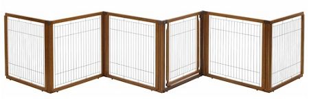 Richell 6 Panel Convertible Elite Pet Gate (Option: Autumn Matte)