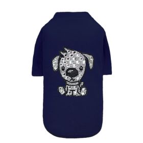 Doggie Sleeved Tee (Color: Navy, size: XXS)