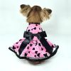 DoggieDesign All Aflutter Pink & Black Dog Dress