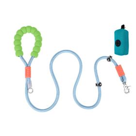 Rubber Handle Dog Leash - Small & Medium Dogs (Option: Blue)