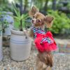DoggieDesign Cherry Stripe Harness Dress with Matching Leash