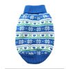 DoggieDesign Combed Cotton Snowflake and Hearts Dog Sweater
