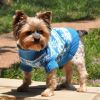 DoggieDesign Combed Cotton Snowflake and Hearts Dog Sweater