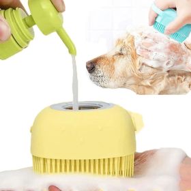 Mascotas Dog Bath Brush Silicone Massage Glove (Color: Blue, size: 8.5x7.9x5.5cm)