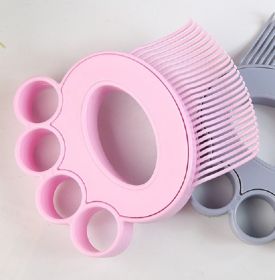 Soft Bristle Dog Grooming Brush (Color: Pink)