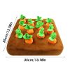 Plush Carrot Patch Hide and Seek Enrichment Dog Puzzle Toy
