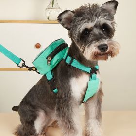 Ready2Go No Pull Dog Backpack Harness and Leash Set (Color: Yellow, size: S)