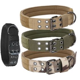Durable Large Dog Collar (colour: Army green, size: M)