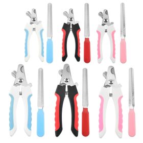 Dog Nail Clipper With Sickle Stainless Steel Grooming Clippers for Pet Claws (Color: Blue, size: large)