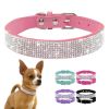 CollarHaus Luxury Rhinestone Dog Collar with Crystal Glitter and Zinc Alloy Buckle Small/Medium Dogs