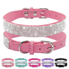 CollarHaus Luxury Rhinestone Dog Collar with Crystal Glitter and Zinc Alloy Buckle Small/Medium Dogs
