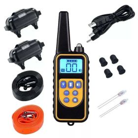 Dog Training 3000 FT US Collar Rechargeable Remote Shock PET Waterproof Trainer (size: For 2 Dogs)