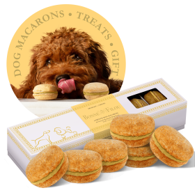 Dog Macarons - Count of 6 (Flavor: Cheese)