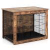 IronTail Double Door Wooden Furniture Style Dog Crate, Small/Medium Dogs