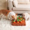Plush Carrot Patch Hide and Seek Enrichment Dog Puzzle Toy