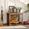 IronTail Double Door Wooden Furniture Style Dog Crate, Small/Medium Dogs