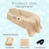PetFriend Oversized Human Dog Bed for Adults and Pets Plush Faux Fur Orthopedic Lounger with Pillow and Blanket