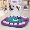 Interactive Dog Puzzle Feeder Slow Feeder Treat Dispensing IQ Training Toy