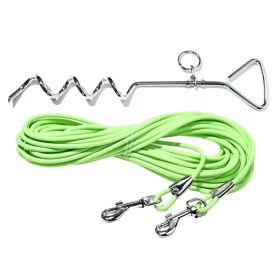 Fixed Dog Leash w/ Ground Stake (Option: Fluorescent green-9M)