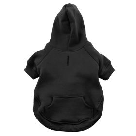 DoggieDesign Flex-Fit Dog Hoodie (Color: Black, size: X-Small)