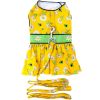 DoggieDesign Ladybugs and Daisies Dog Dress with Matching Leash