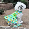 DoggieDesign Pineapple Luau Dog Harness Dress with Matching Leash