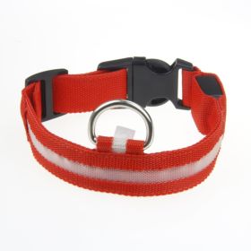 LED Luminous Dog Collar (Option: Red Light-XXS)