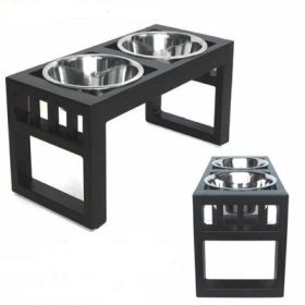 Libro Double Diner Elevated Dog Bowl (Option: Medium)
