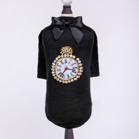 Timeless Dog Tee (Color: Black, size: XXS)